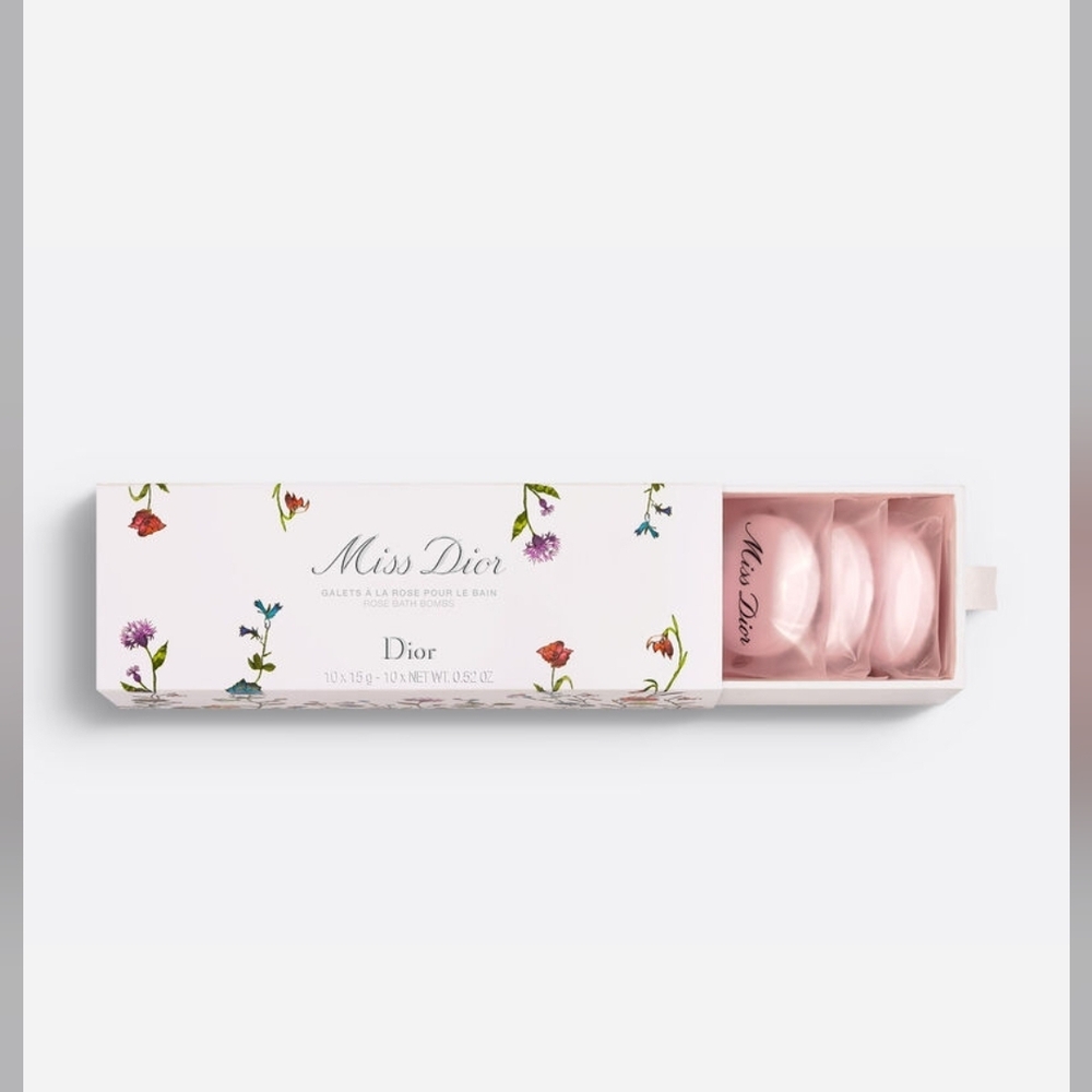 Miss Dior Rose Bath Bomb Set 10 Pcs Box Millefiori Couture Limited Edition New - Picture 3 of 8